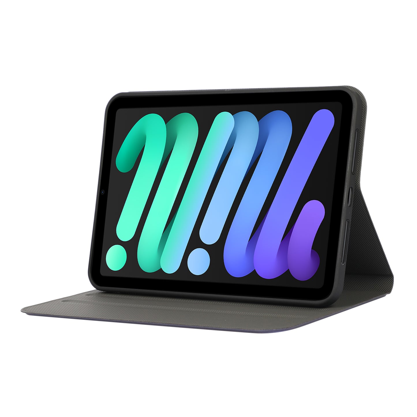 For iPad mini (2021) Protective Case Auto Wake/Sleep PU Leather Tablet Cover with Stand