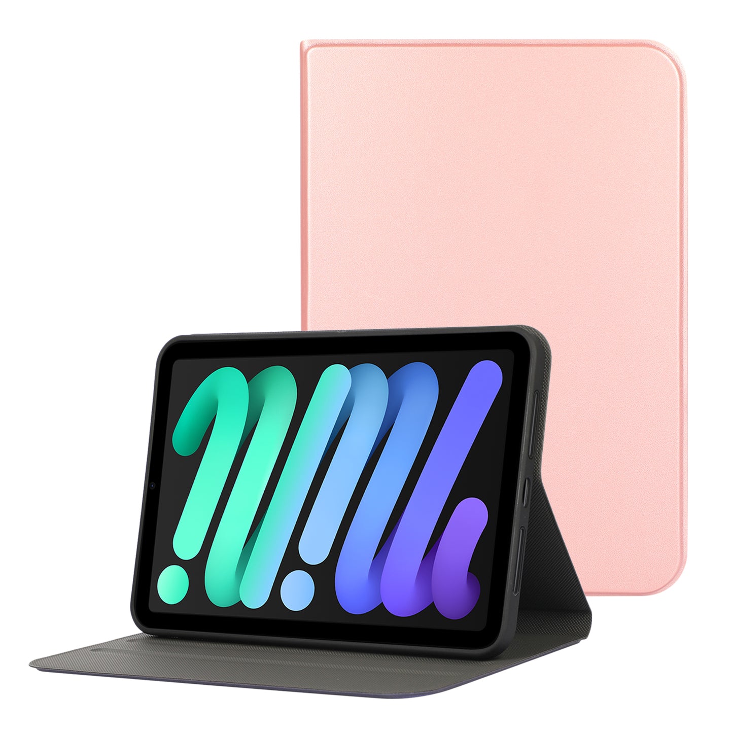 For iPad mini (2021) Protective Case Auto Wake/Sleep PU Leather Tablet Cover with Stand