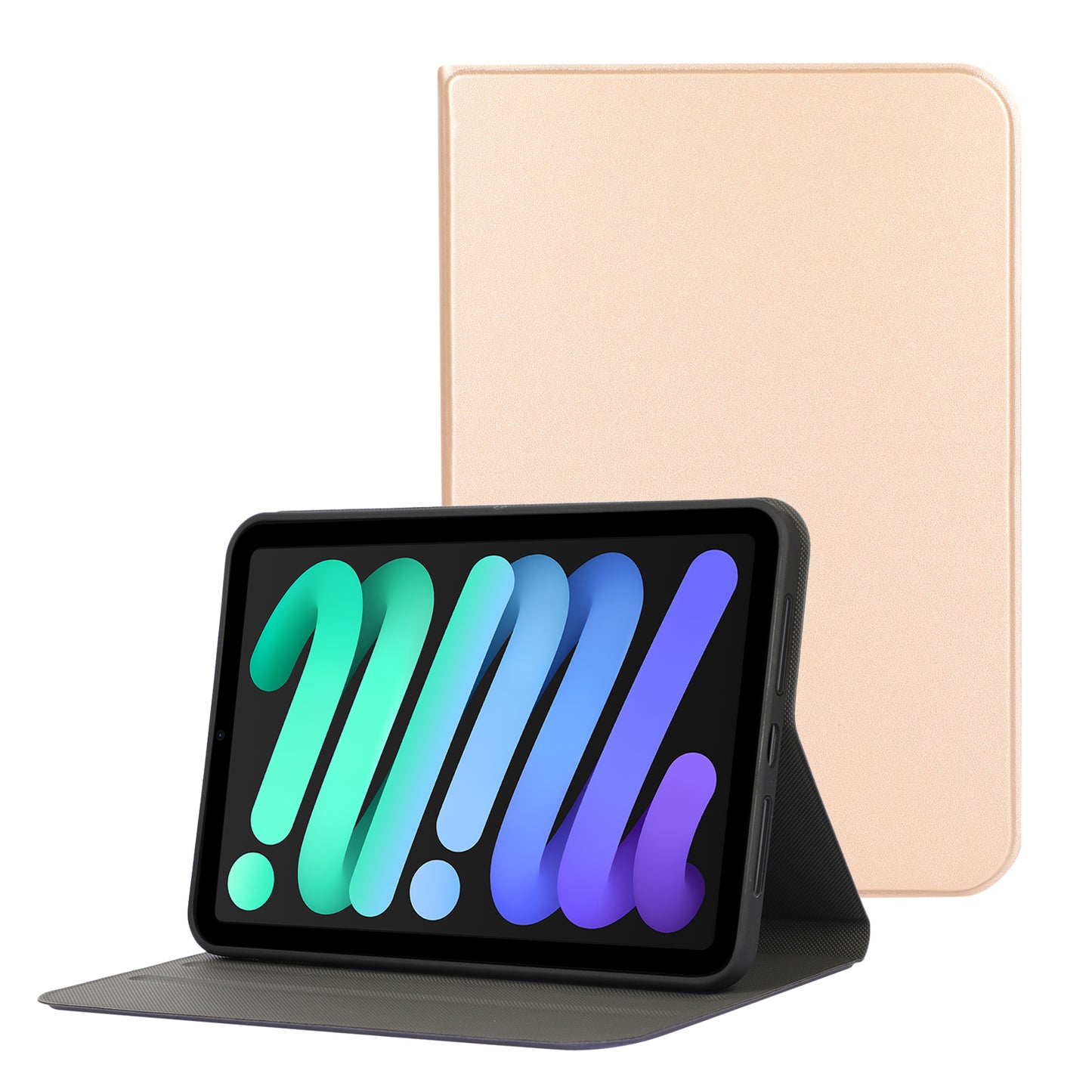 For iPad mini (2021) Protective Case Auto Wake/Sleep PU Leather Tablet Cover with Stand