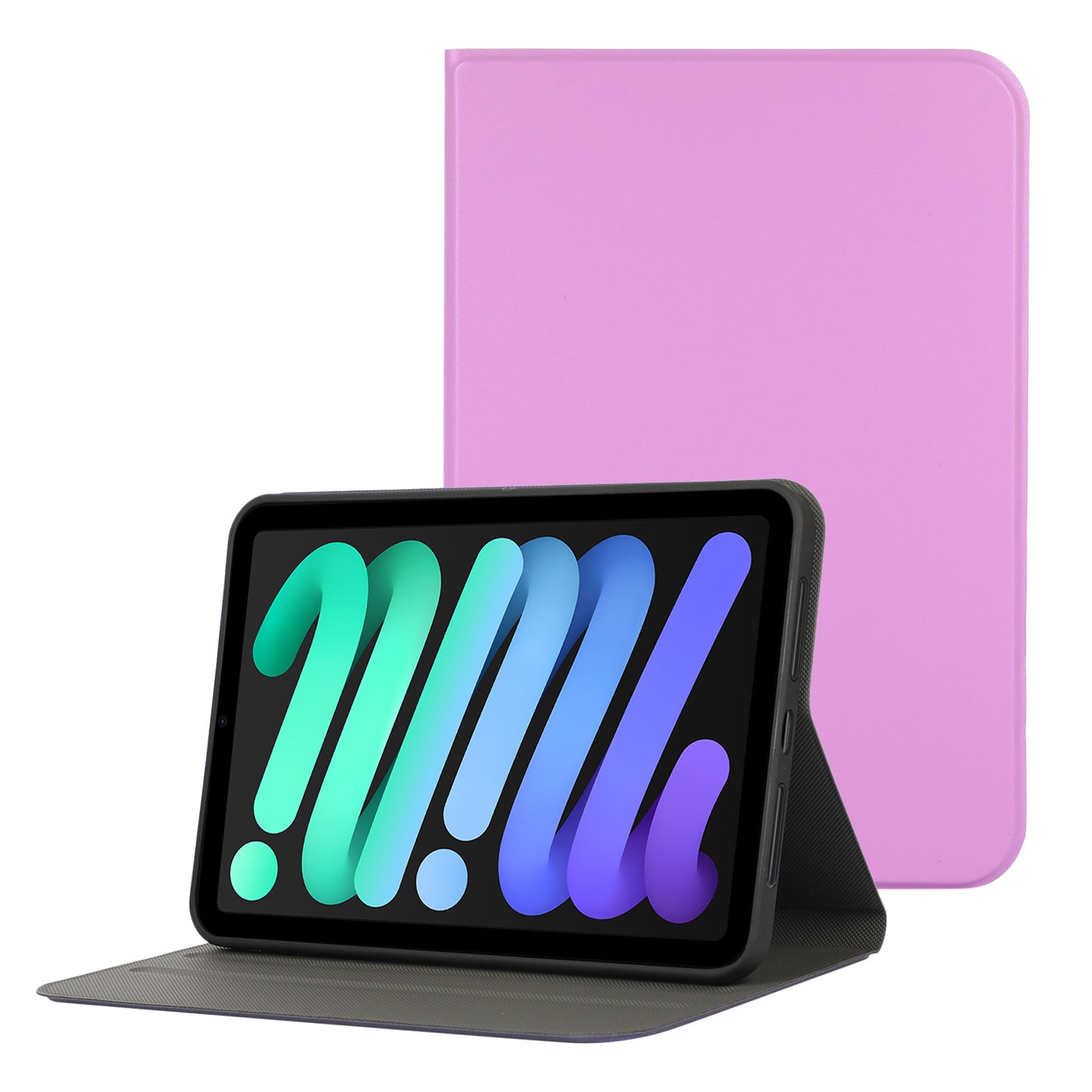 For iPad mini (2021) Protective Case Auto Wake/Sleep PU Leather Tablet Cover with Stand