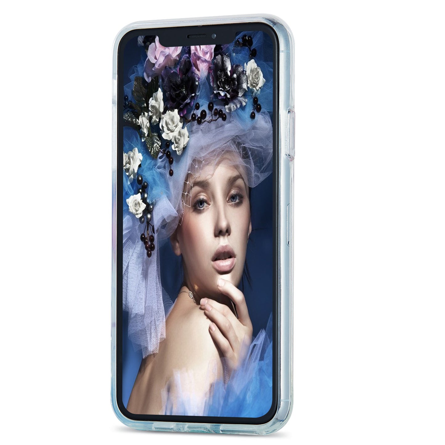 2.0mm TPU Phone Kickstand Cover IMD Electroplating IML Marble Pattern Snap-on Design Case for iPhone 11 Pro 5.8 inch
