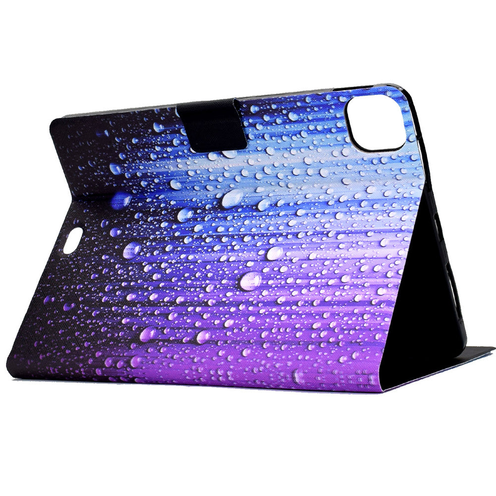 For iPad Pro 11-inch (2018)/(2020)/(2021)/iPad Air (2020)/Air (2022) Card Holder PU Leather Tablet Case Stand Pattern Printing Protective Cover