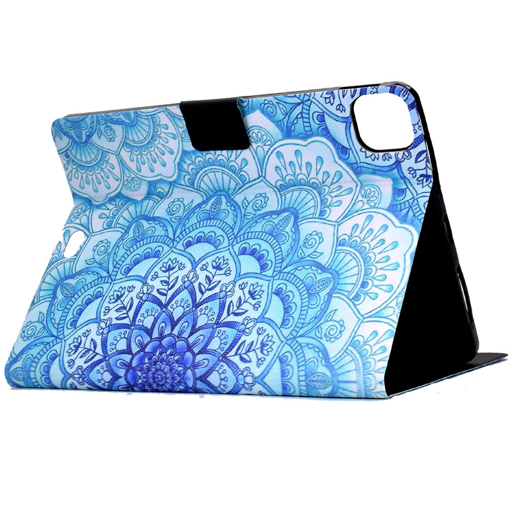 For iPad Pro 11-inch (2018)/(2020)/(2021)/iPad Air (2020)/Air (2022) Card Holder PU Leather Tablet Case Stand Pattern Printing Protective Cover