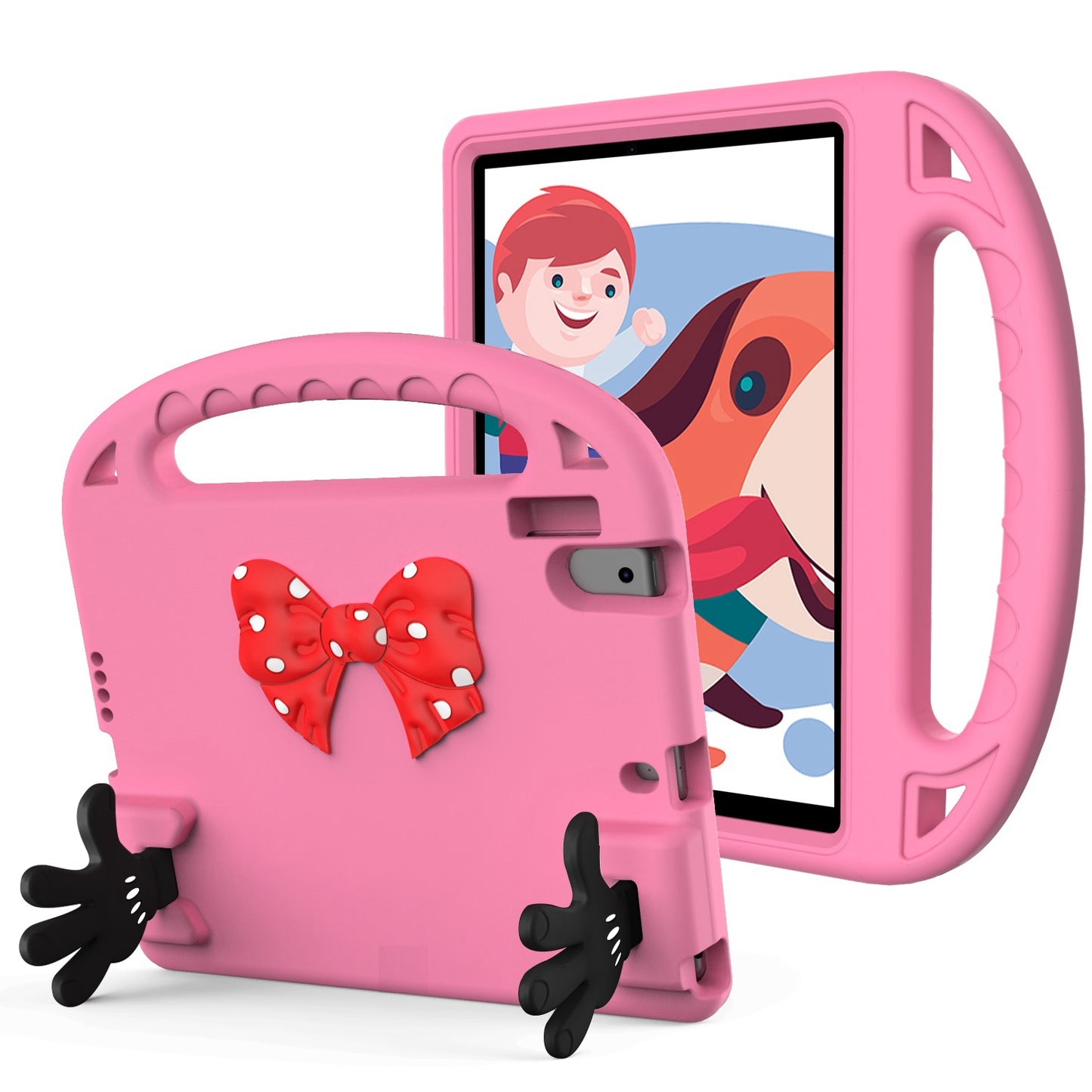 For iPad 9.7-inch (2017)/(2018)/iPad Pro 9.7-inch (2016)/iPad Air (2013)/Air 2 EVA Tablet Protective Case Palm Shape Kickstand Hand-held Grip Cover
