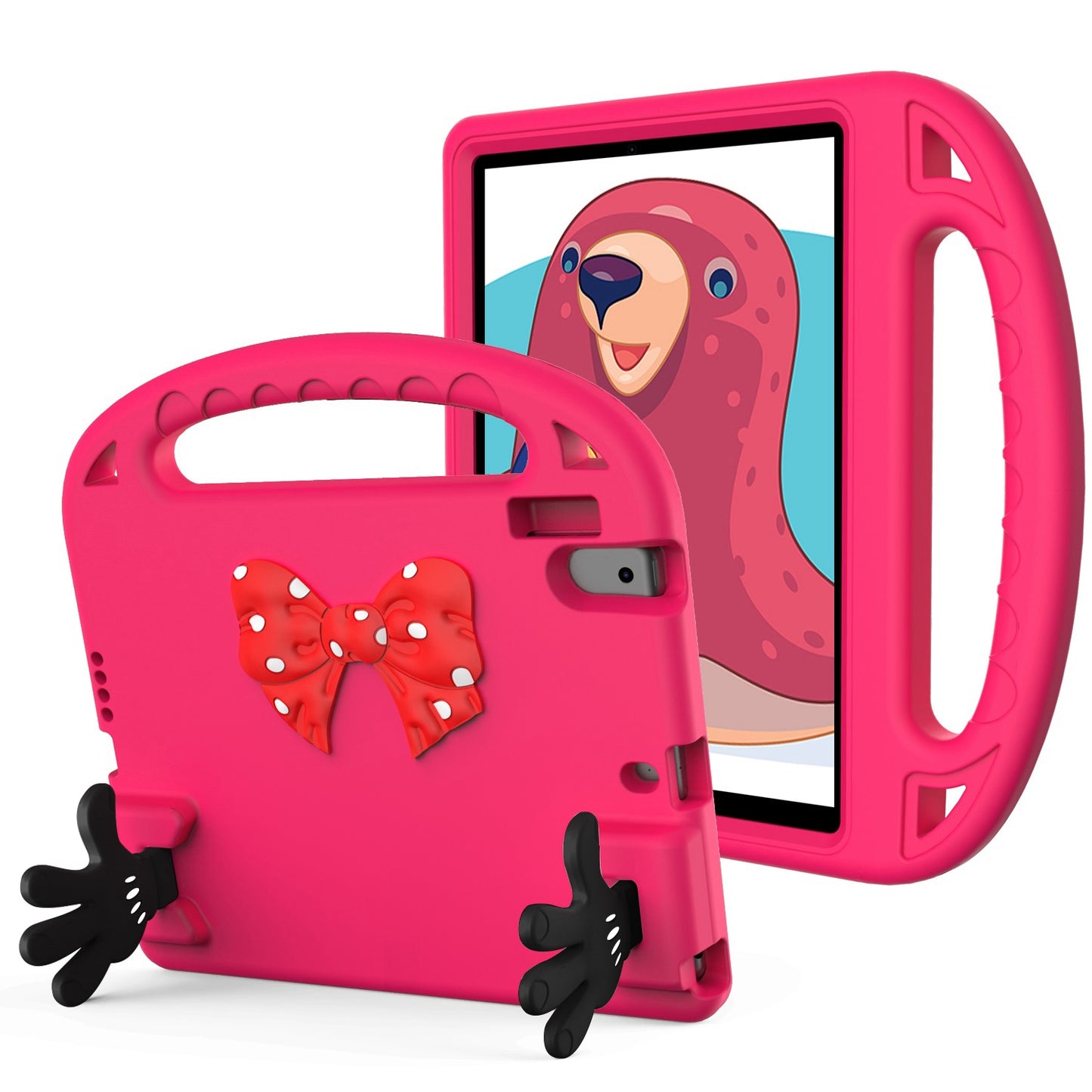 For iPad 9.7-inch (2017)/(2018)/iPad Pro 9.7-inch (2016)/iPad Air (2013)/Air 2 EVA Tablet Protective Case Palm Shape Kickstand Hand-held Grip Cover
