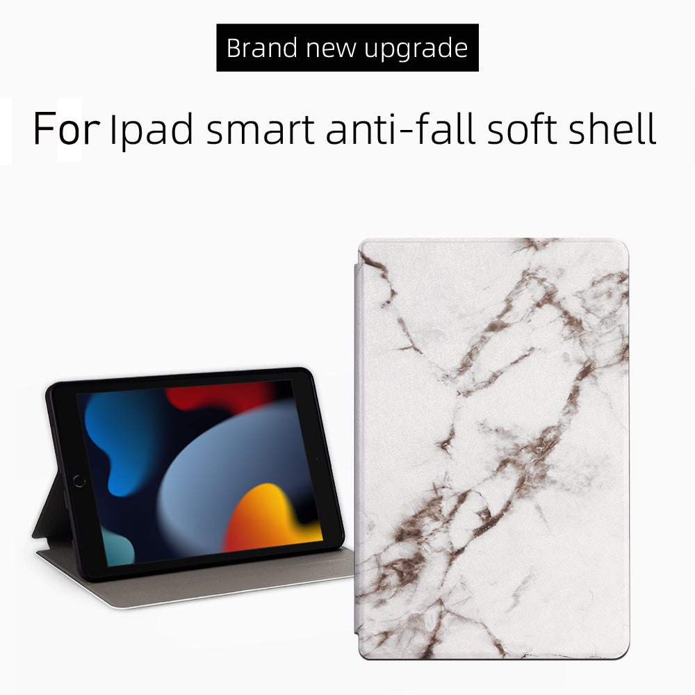 For iPad 10.2 (2021)/(2020)/(2019) Pattern Printing Tablet Case PU Leather + TPU Stand Protective Cover
