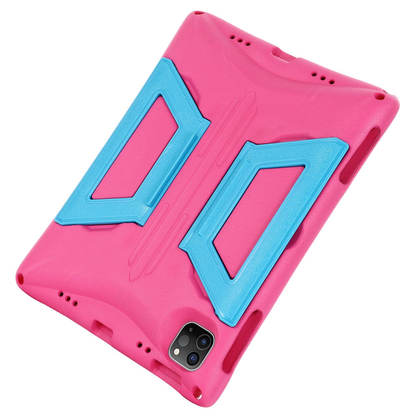 For iPad Air (2022)/(2020)/iPad Pro 11-inch (2018)/(2020)/(2021) Portable Handle Kickstand Tablet Case EVA + PC Cover with Shoulder Strap