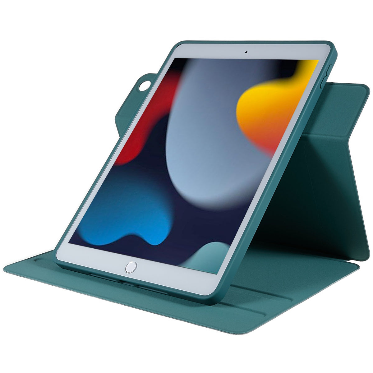 For iPad 10.2 (2021)/(2020)/(2019) Scratch Resistant Case 2 in 1 Detachable Skin-touch Tablet Stand Cover Support 360-degree Rotating