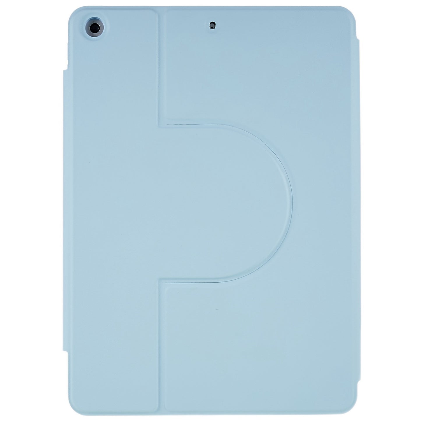 For iPad 10.2 (2021)/(2020)/(2019) Scratch Resistant Case 2 in 1 Detachable Skin-touch Tablet Stand Cover Support 360-degree Rotating