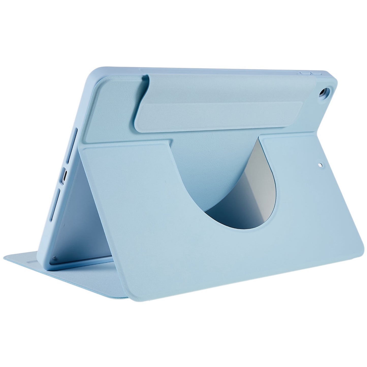 For iPad 10.2 (2021)/(2020)/(2019) Scratch Resistant Case 2 in 1 Detachable Skin-touch Tablet Stand Cover Support 360-degree Rotating