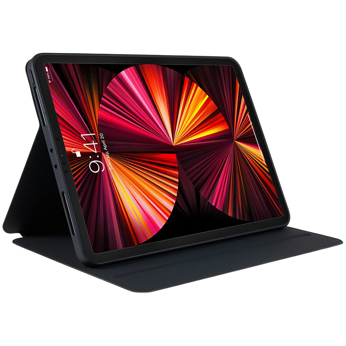 For iPad Pro 11-inch (2021) (2020) (2018) Skin-touch Shockproof Case 360-degree Rotating 2 in 1 Detachable Tablet Cover with Stand