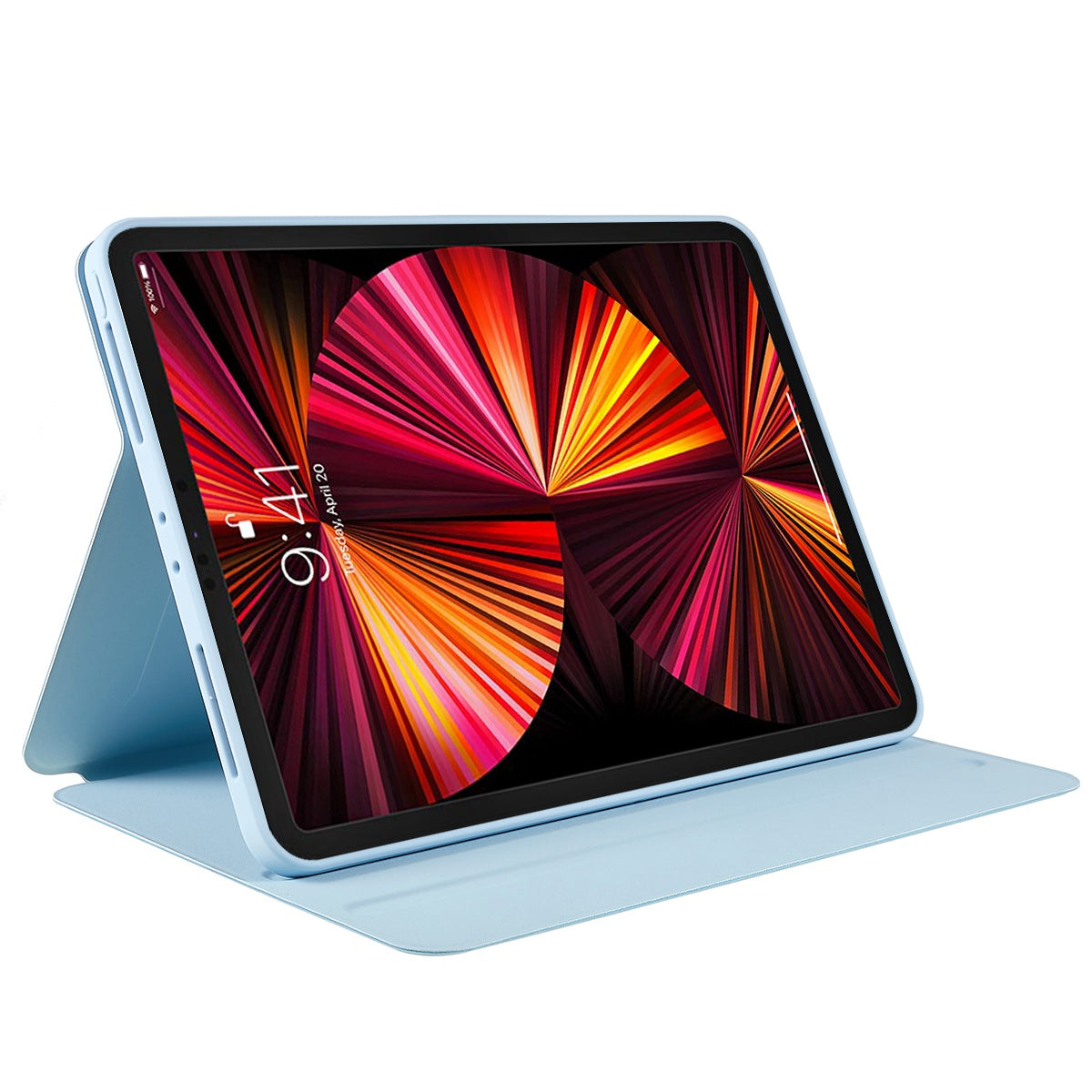 For iPad Pro 11-inch (2021) (2020) (2018) Skin-touch Shockproof Case 360-degree Rotating 2 in 1 Detachable Tablet Cover with Stand