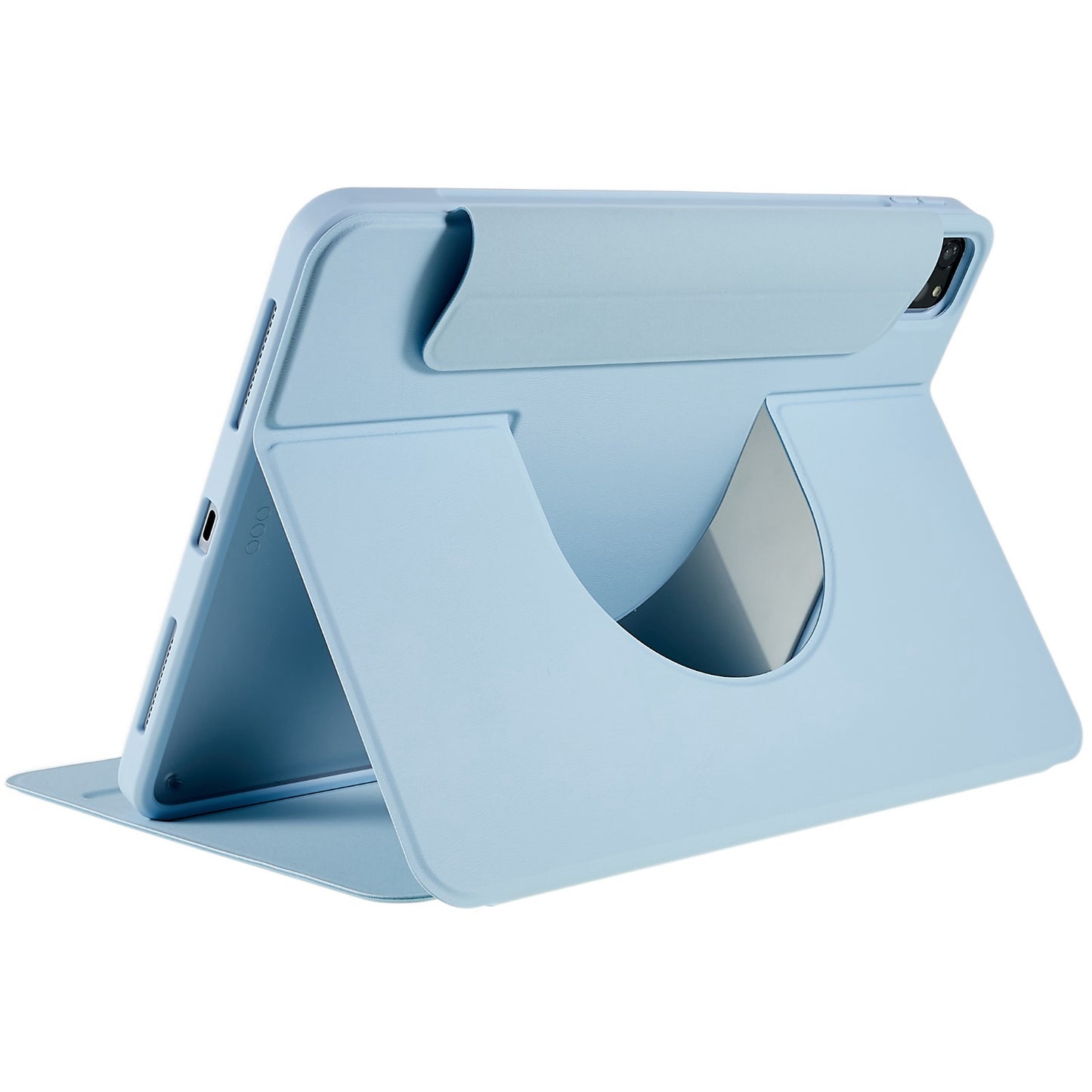 For iPad Pro 11-inch (2021) (2020) (2018) Skin-touch Shockproof Case 360-degree Rotating 2 in 1 Detachable Tablet Cover with Stand