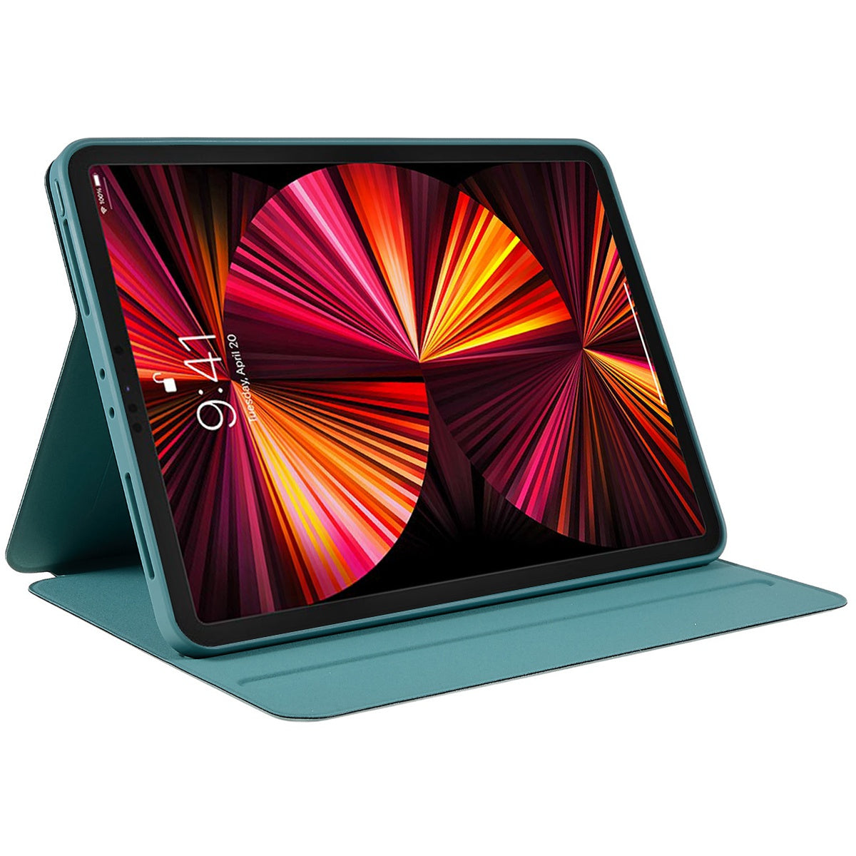 For iPad Pro 11-inch (2021) (2020) (2018) Skin-touch Shockproof Case 360-degree Rotating 2 in 1 Detachable Tablet Cover with Stand