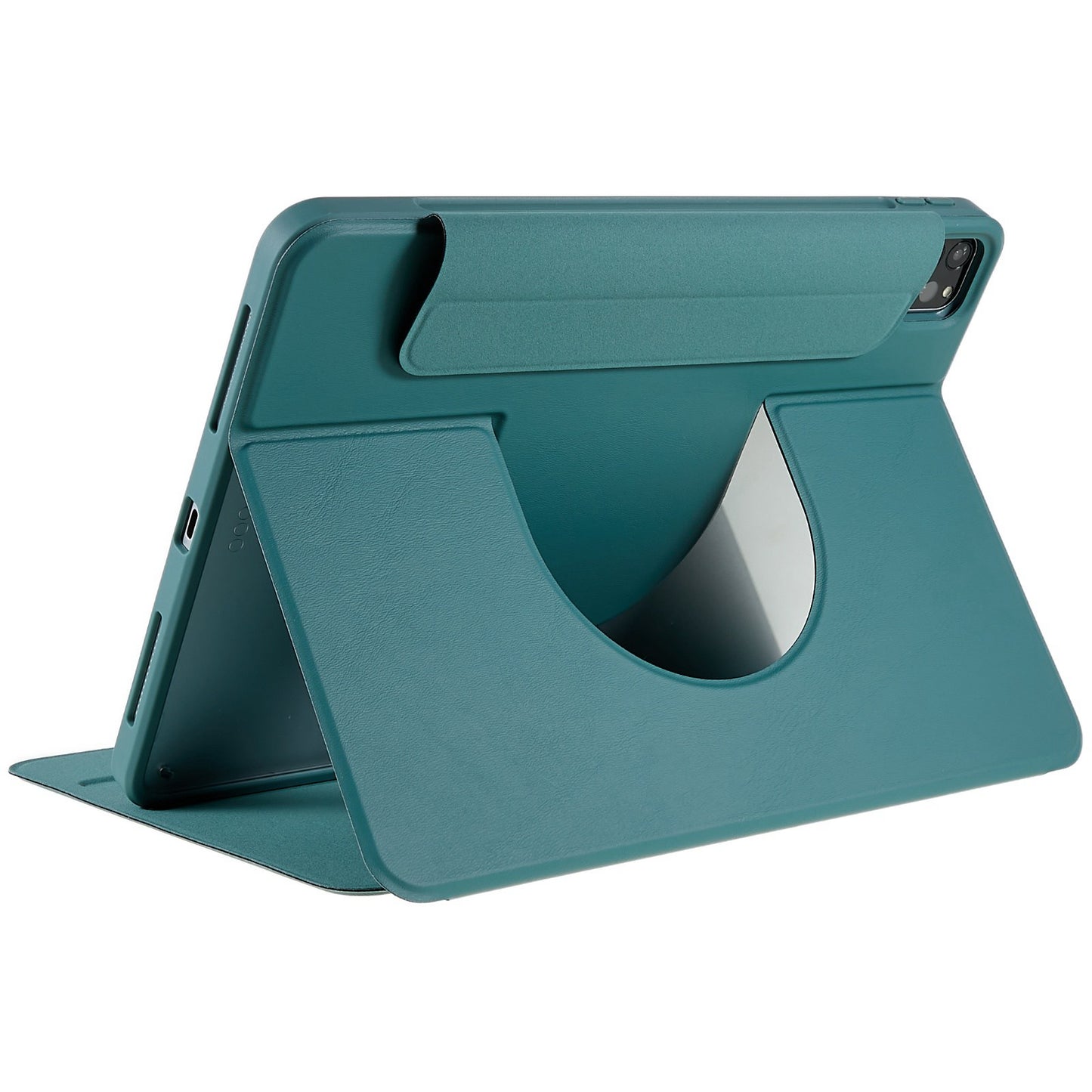 For iPad Pro 11-inch (2021) (2020) (2018) Skin-touch Shockproof Case 360-degree Rotating 2 in 1 Detachable Tablet Cover with Stand
