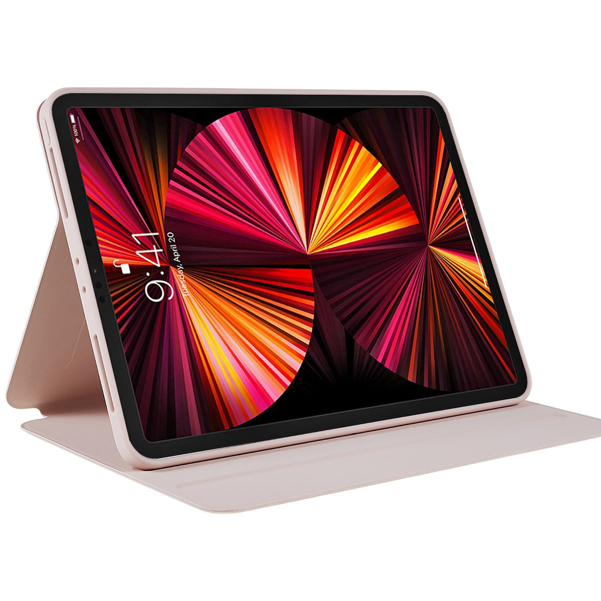 For iPad Pro 11-inch (2021) (2020) (2018) Skin-touch Shockproof Case 360-degree Rotating 2 in 1 Detachable Tablet Cover with Stand
