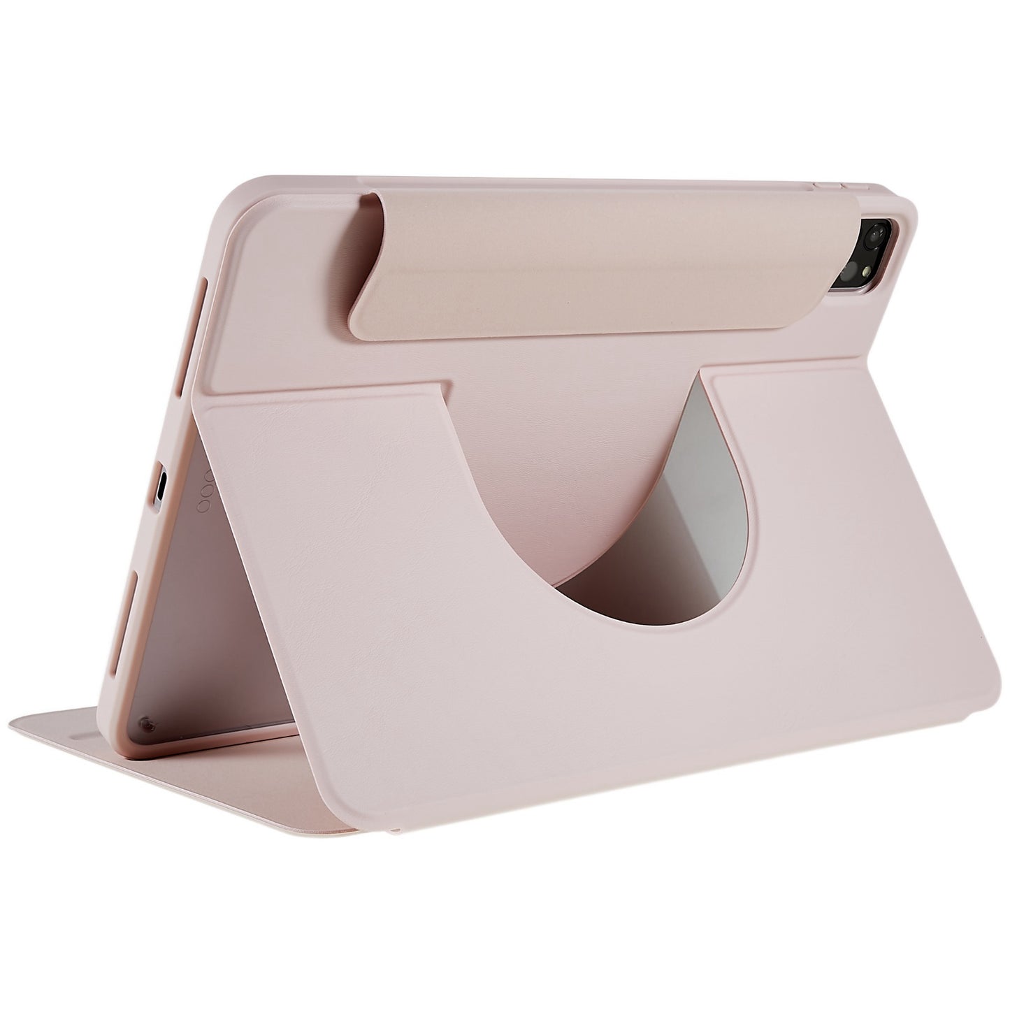 For iPad Pro 11-inch (2021) (2020) (2018) Skin-touch Shockproof Case 360-degree Rotating 2 in 1 Detachable Tablet Cover with Stand