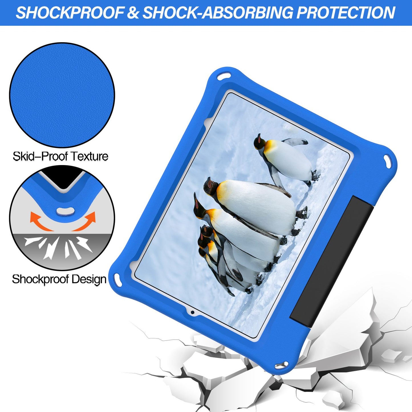 For iPad mini (2021) Foldable Ring Kickstand Design EVA Tablet Case Shockproof Cover