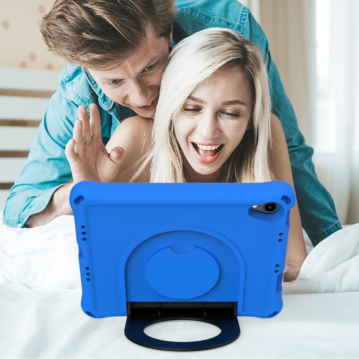 For iPad mini (2021) Foldable Ring Kickstand Design EVA Tablet Case Shockproof Cover