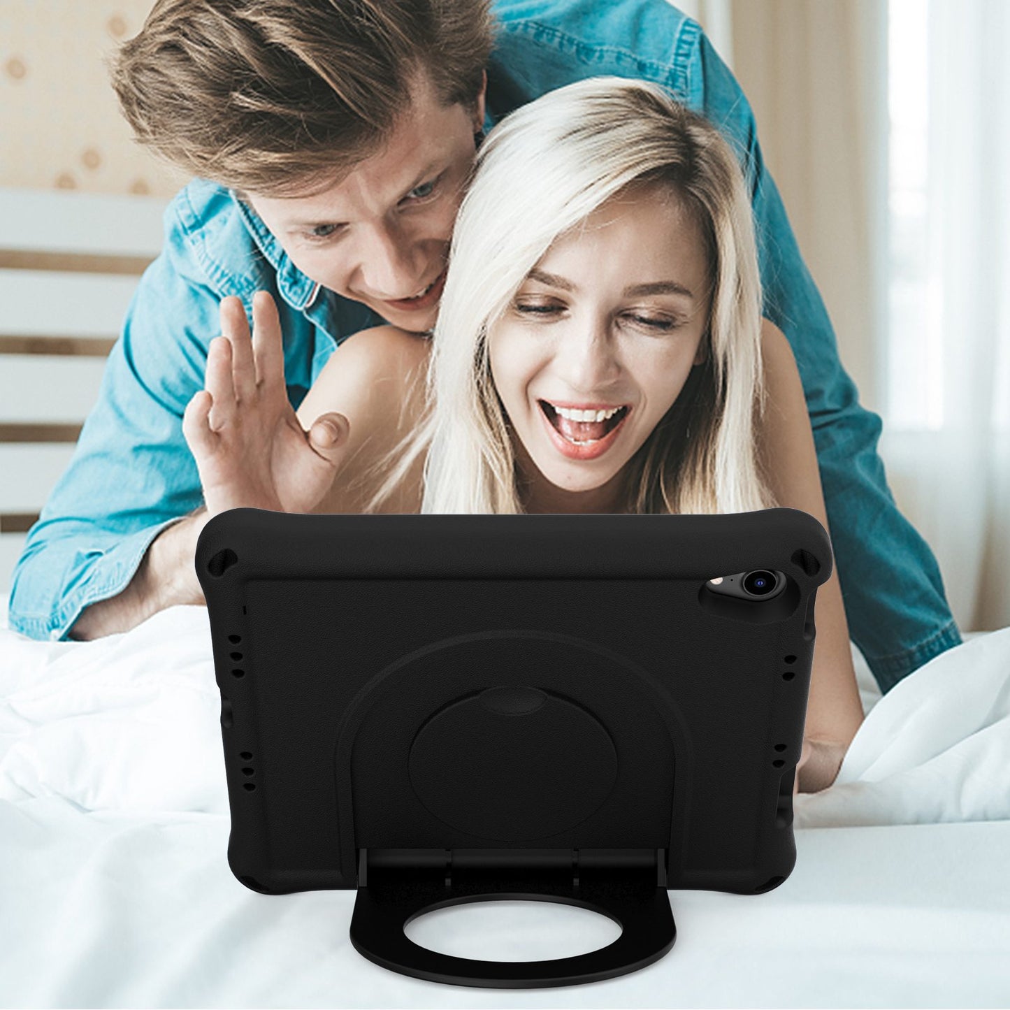 For iPad mini (2021) Foldable Ring Kickstand Design EVA Tablet Case Shockproof Cover