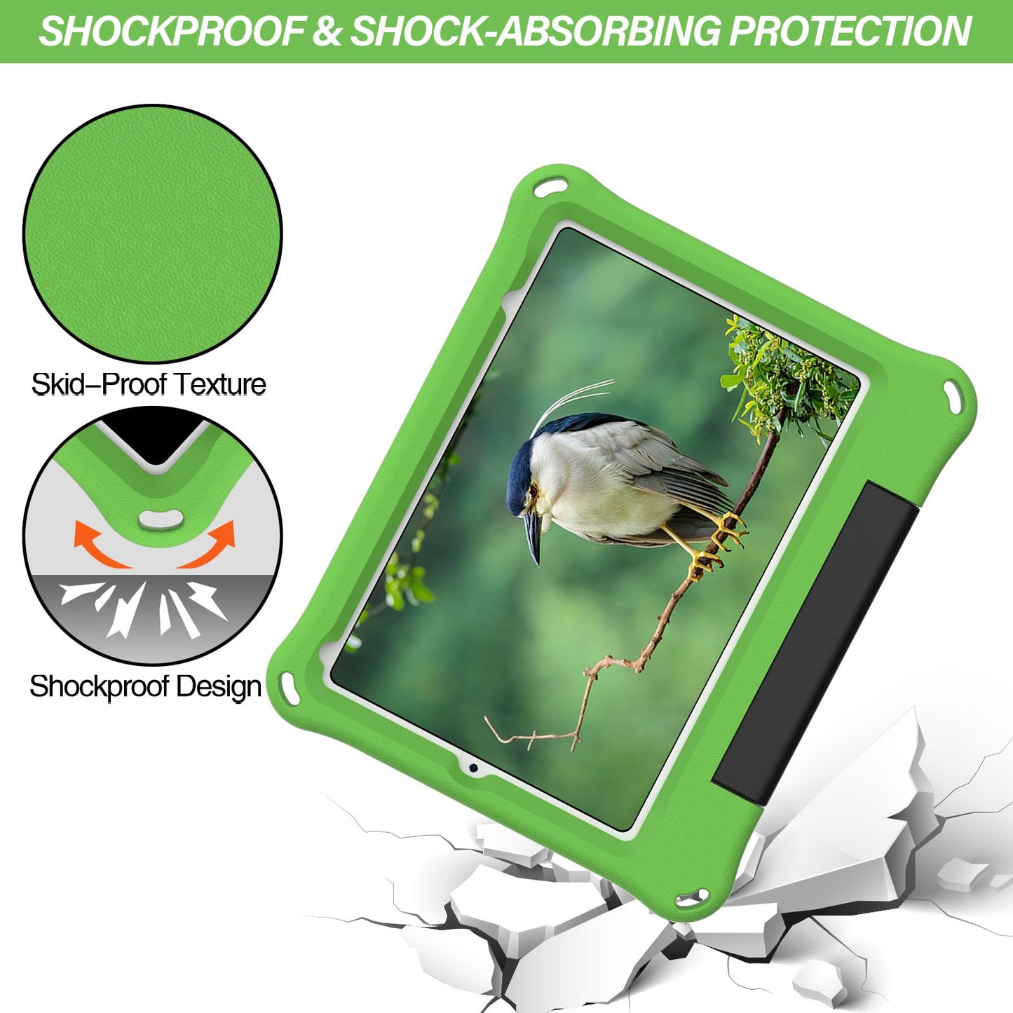 For iPad mini (2021) Foldable Ring Kickstand Design EVA Tablet Case Shockproof Cover