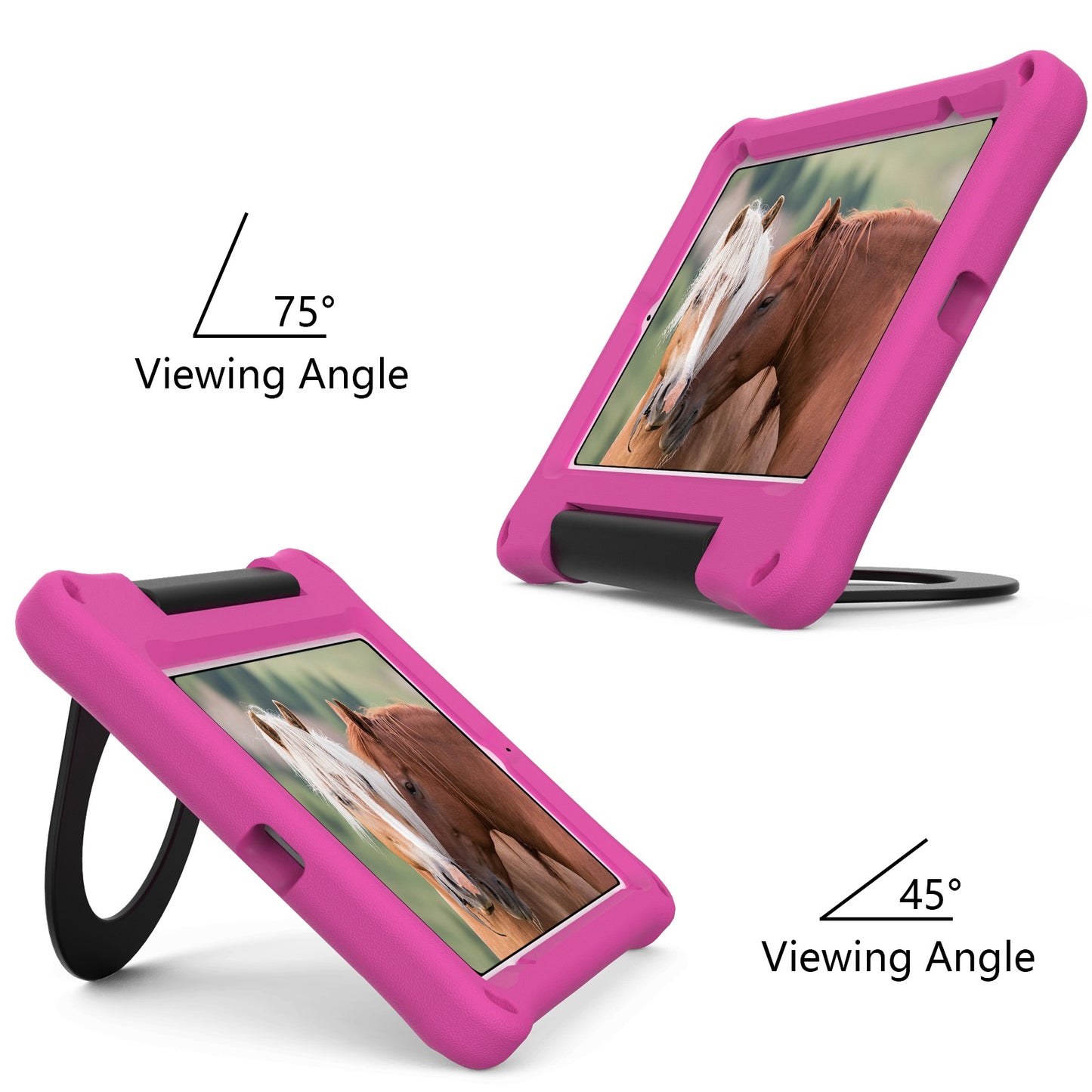 For iPad mini (2021) Foldable Ring Kickstand Design EVA Tablet Case Shockproof Cover