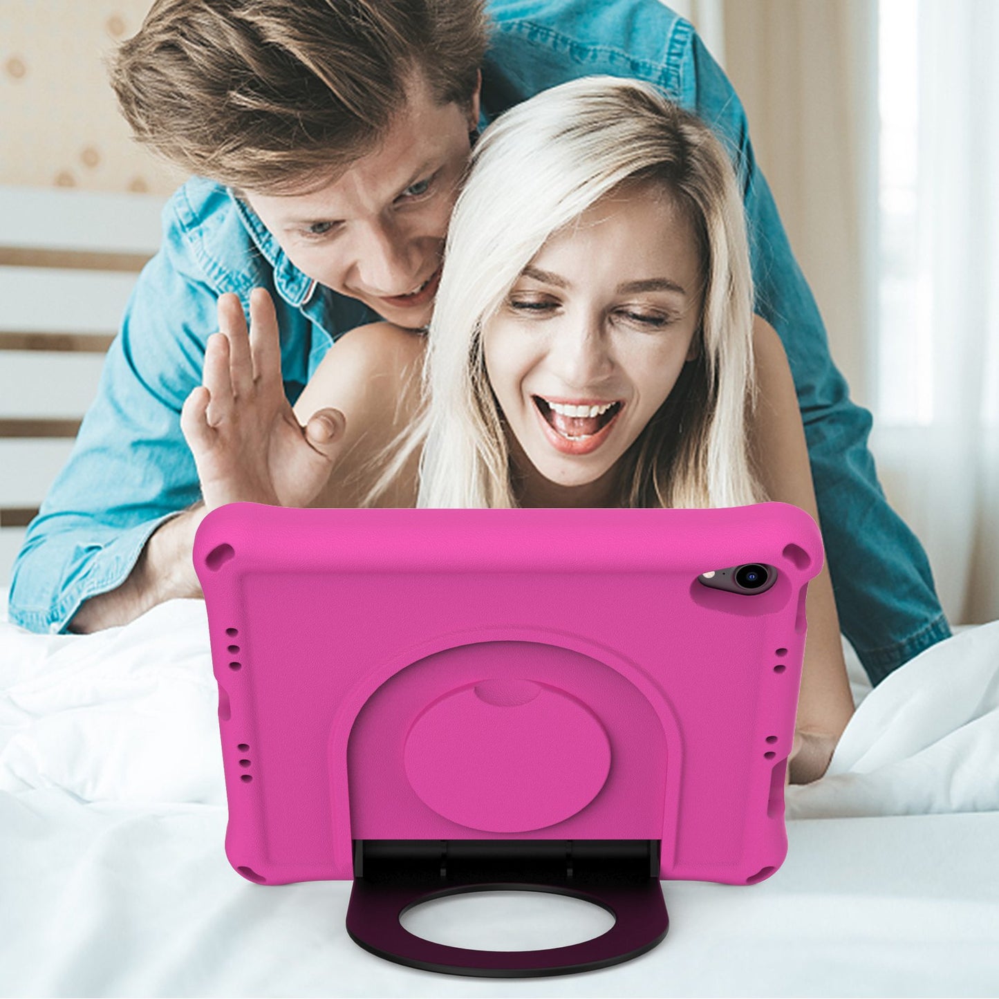For iPad mini (2021) Foldable Ring Kickstand Design EVA Tablet Case Shockproof Cover