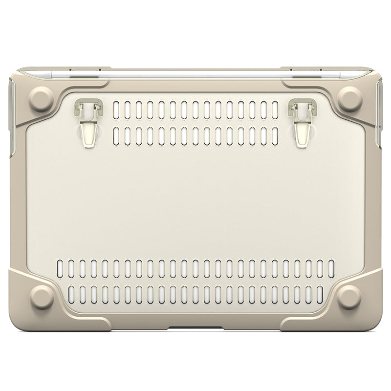 For Macbook Air 13.3 Inch See-through Full Protection PC TPU Case with Kickstand A1369/A1466
