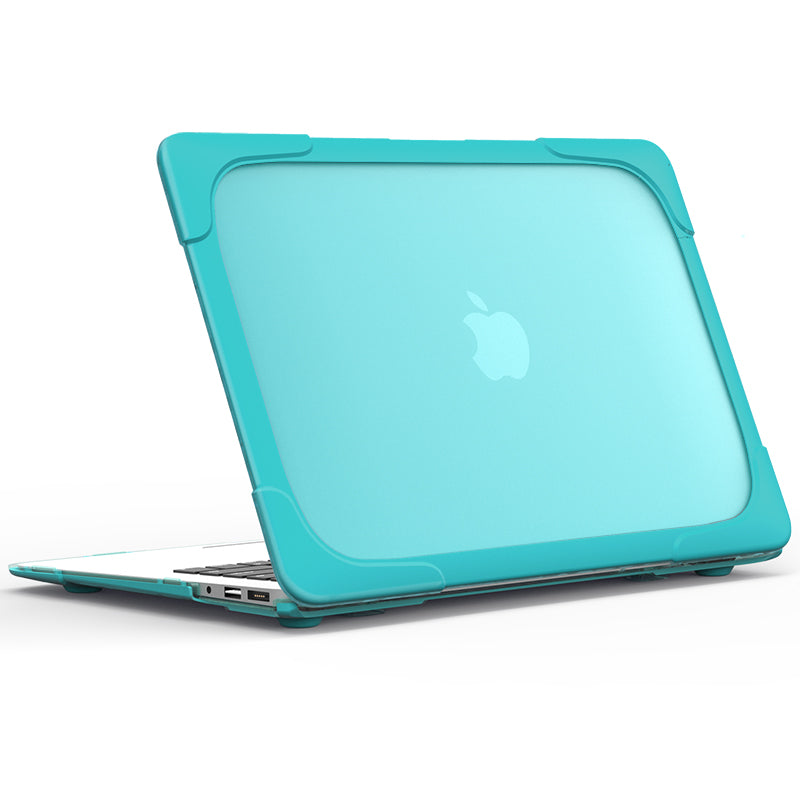 For Macbook Air 13.3 Inch See-through Full Protection PC TPU Case with Kickstand A1369/A1466