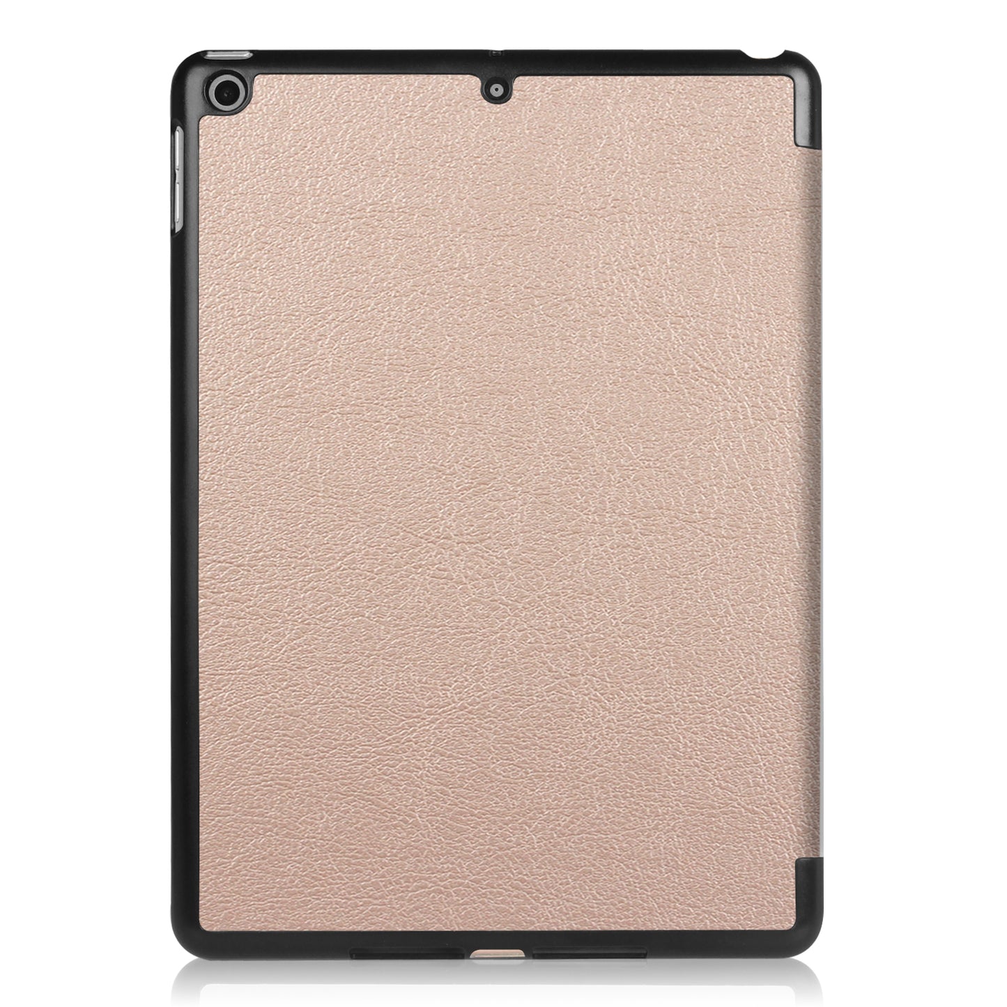 For iPad 9.7 (2018) / 9.7 (2017) Tri-fold Stand Lightweight Full Protection Smart Leather Tablet Case Cover