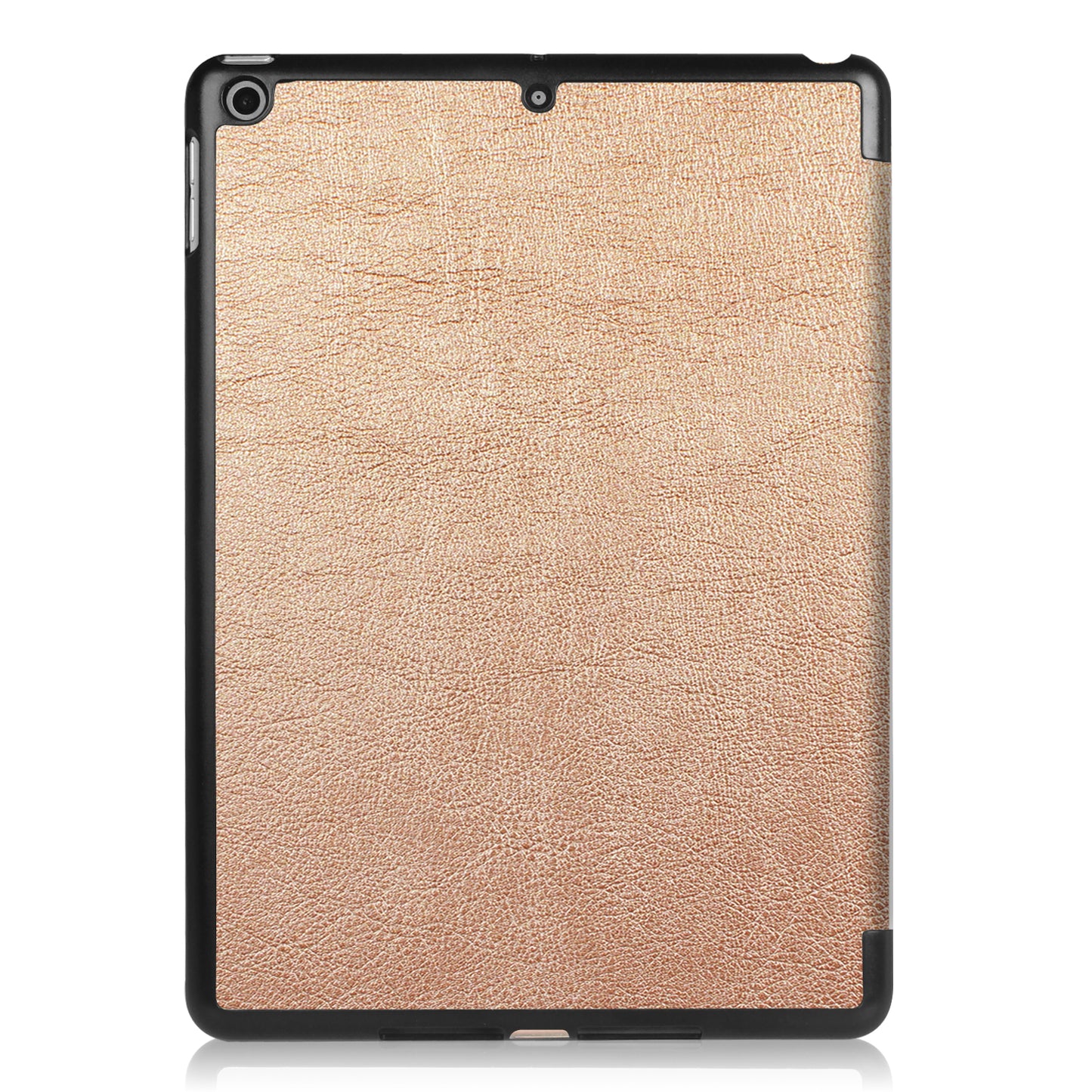 For iPad 9.7 (2018) / 9.7 (2017) Tri-fold Stand Lightweight Full Protection Smart Leather Tablet Case Cover