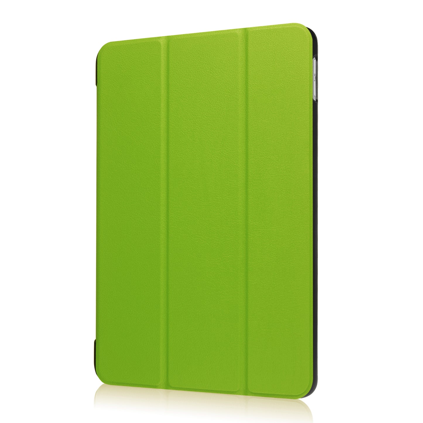 For iPad 9.7 (2018) / 9.7 (2017) Tri-fold Stand Lightweight Full Protection Smart Leather Tablet Case Cover