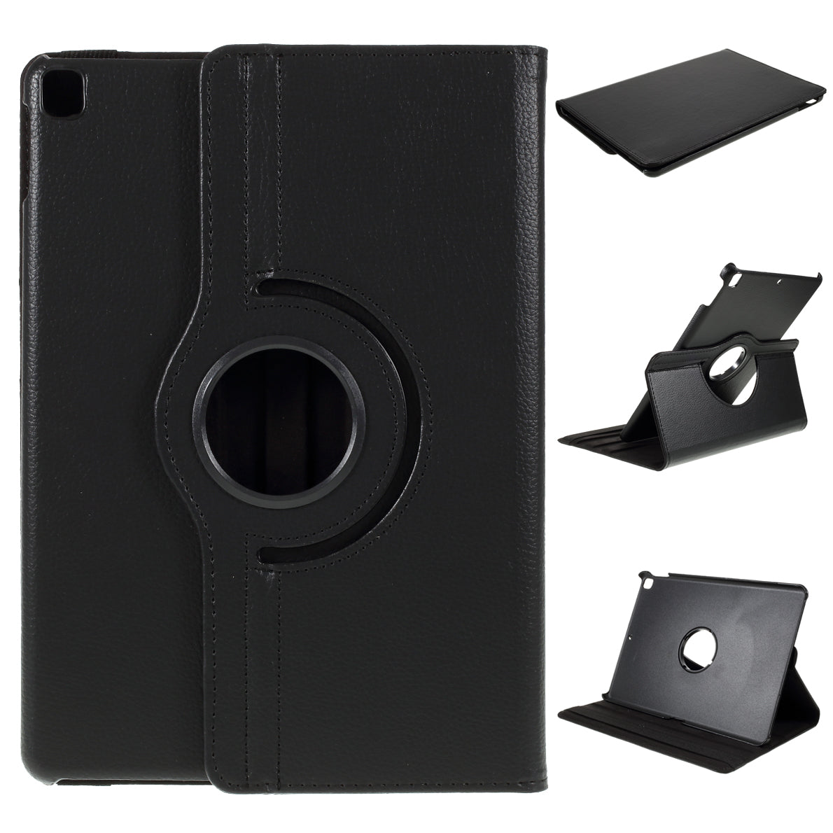 For iPad Air 10.5 (2019) / Pro 10.5 (2017) / iPad 10.2 (2021)/(2020)/(2019) 360-Rotary Stand Leather Tablet Case Litchi Grain