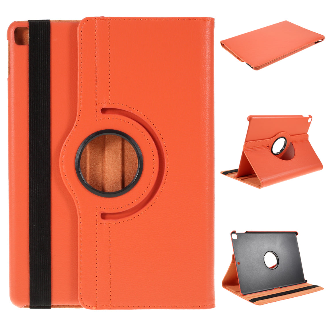 For iPad Air 10.5 (2019) / Pro 10.5 (2017) / iPad 10.2 (2021)/(2020)/(2019) 360-Rotary Stand Leather Tablet Case Litchi Grain