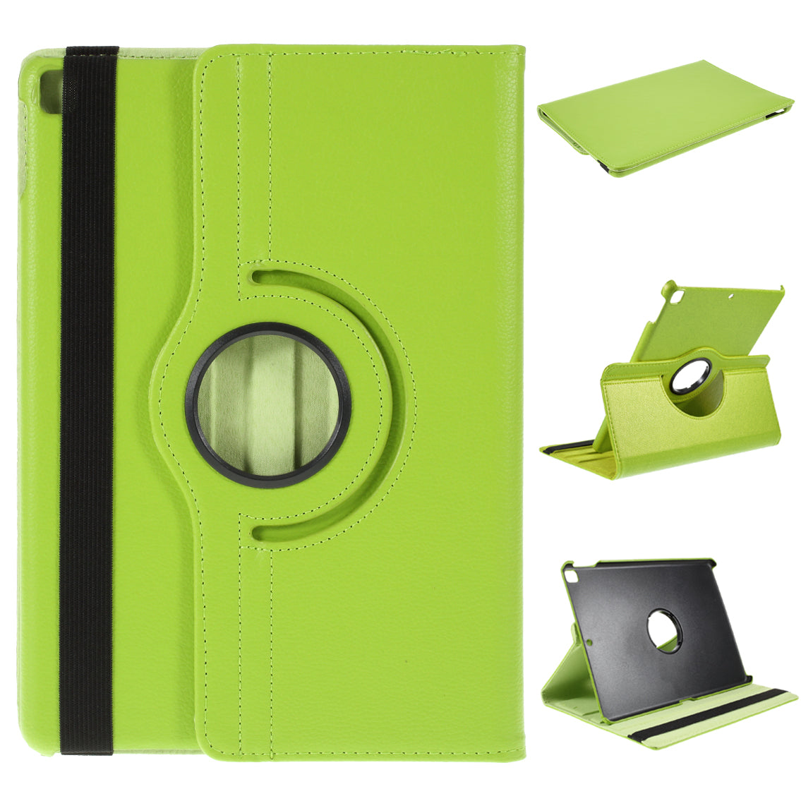 For iPad Air 10.5 (2019) / Pro 10.5 (2017) / iPad 10.2 (2021)/(2020)/(2019) 360-Rotary Stand Leather Tablet Case Litchi Grain