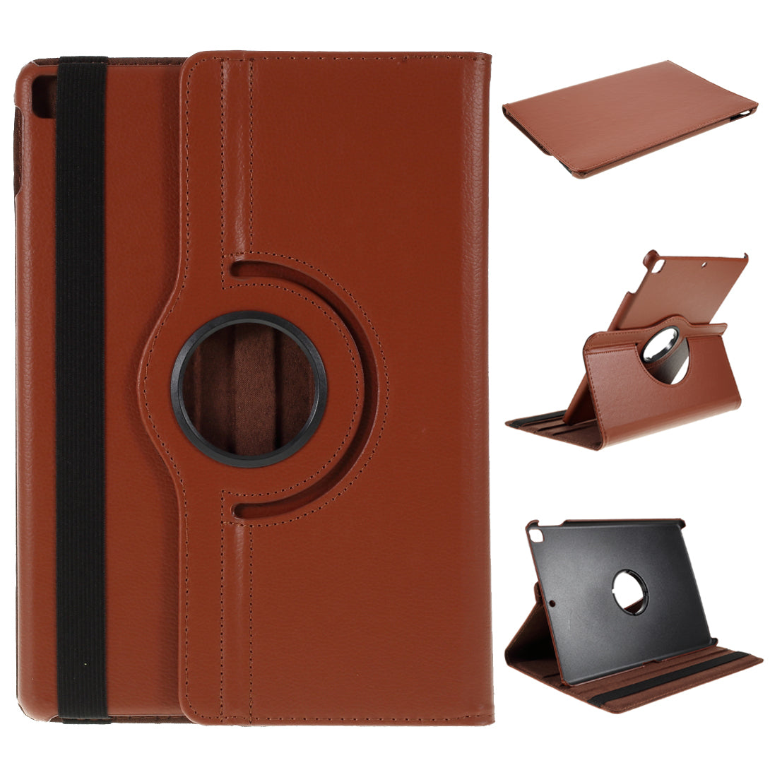 For iPad Air 10.5 (2019) / Pro 10.5 (2017) / iPad 10.2 (2021)/(2020)/(2019) 360-Rotary Stand Leather Tablet Case Litchi Grain