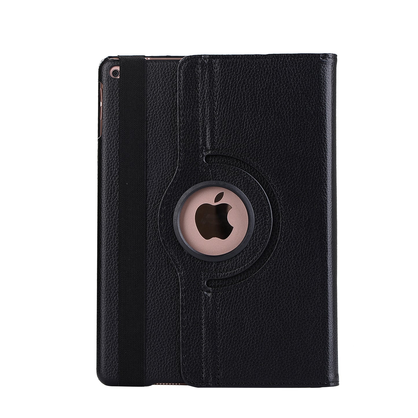 For iPad 9.7 (2018) / 9.7 (2017) Litchi Grain 360 Degree Rotary Stand Smart Leather Tablet Case