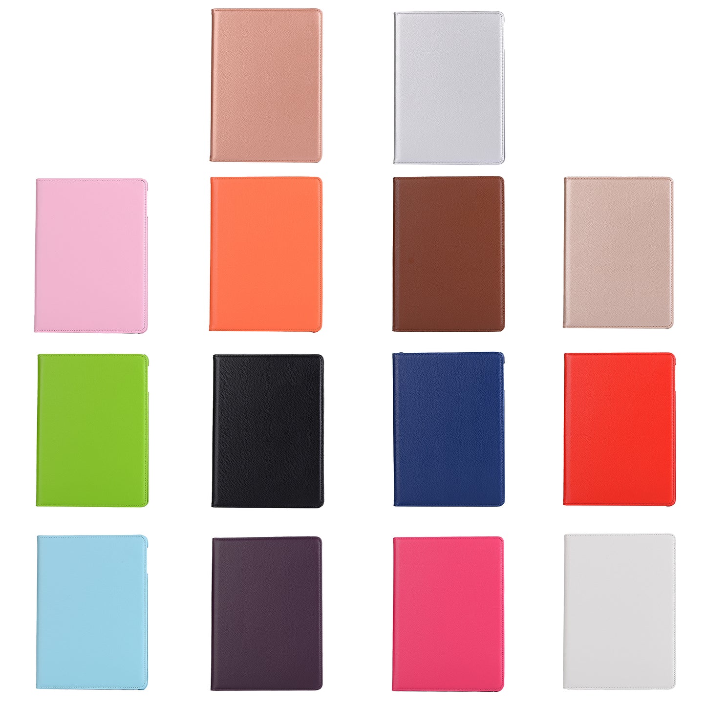 For iPad 9.7 (2018) / 9.7 (2017) Litchi Grain 360 Degree Rotary Stand Smart Leather Tablet Case