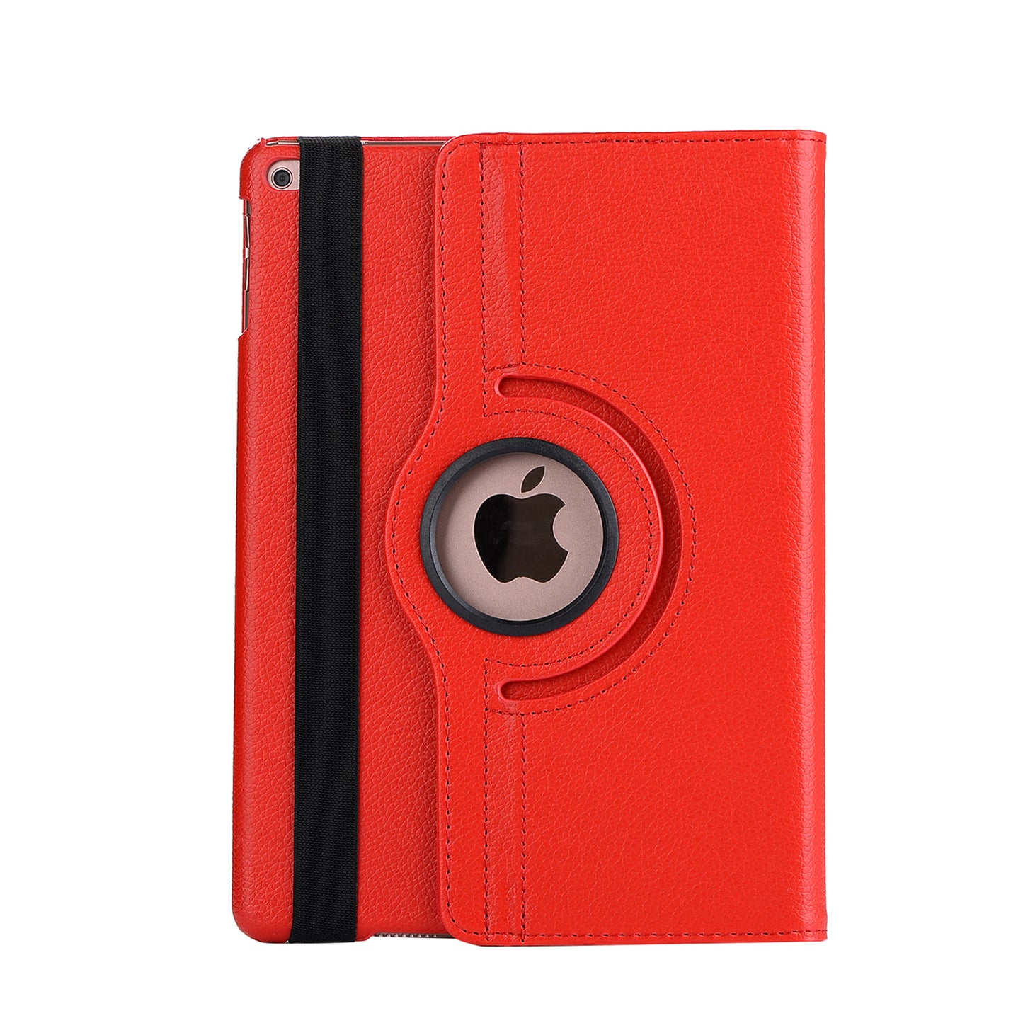 For iPad 9.7 (2018) / 9.7 (2017) Litchi Grain 360 Degree Rotary Stand Smart Leather Tablet Case