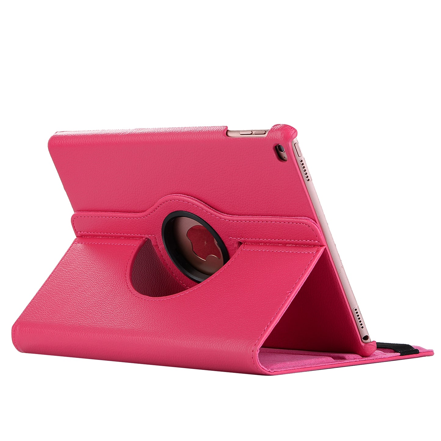For iPad 9.7 (2018) / 9.7 (2017) Litchi Grain 360 Degree Rotary Stand Smart Leather Tablet Case