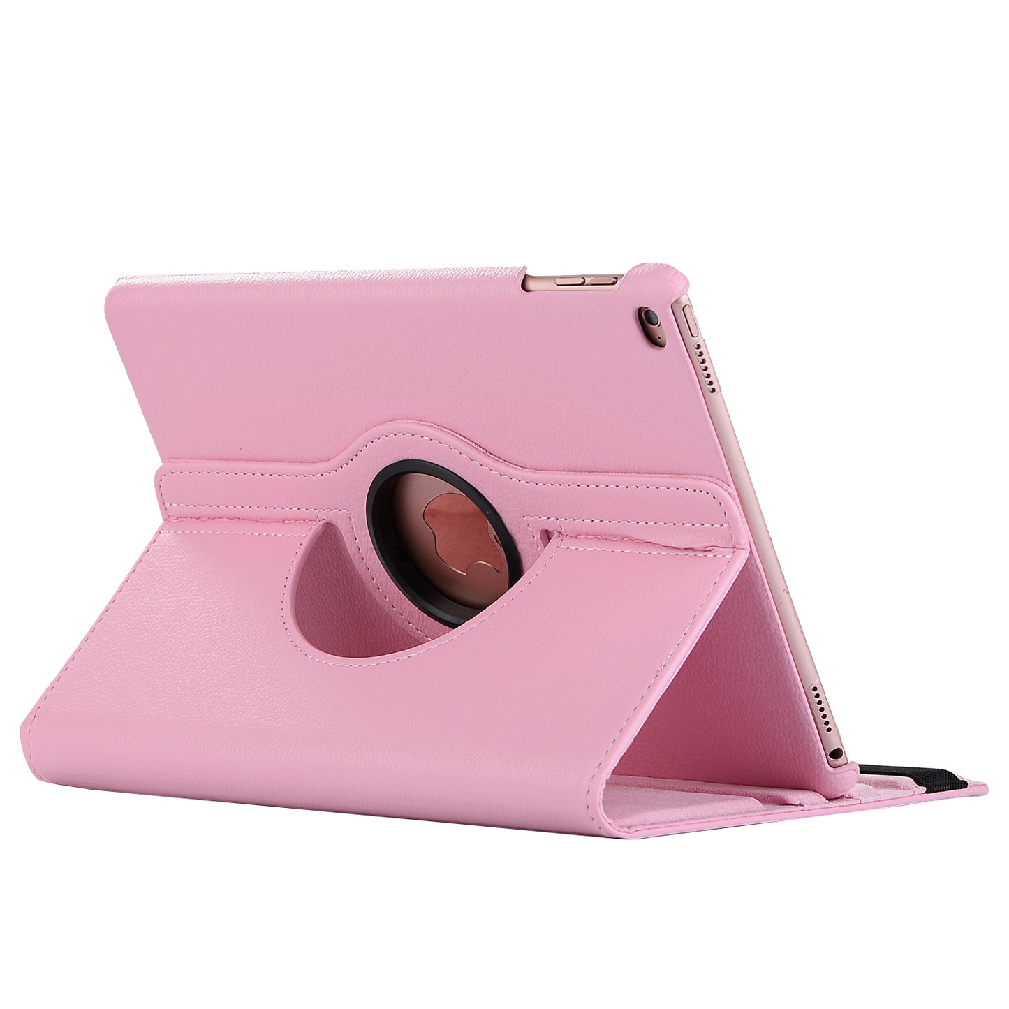 For iPad 9.7 (2018) / 9.7 (2017) Litchi Grain 360 Degree Rotary Stand Smart Leather Tablet Case