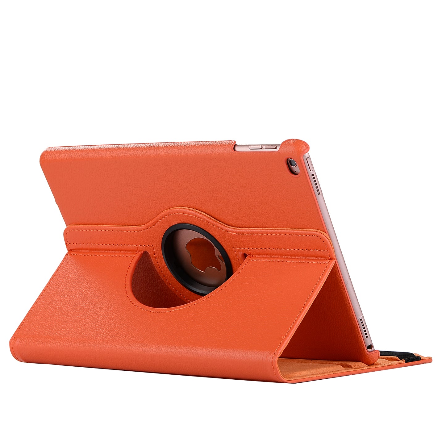 For iPad 9.7 (2018) / 9.7 (2017) Litchi Grain 360 Degree Rotary Stand Smart Leather Tablet Case