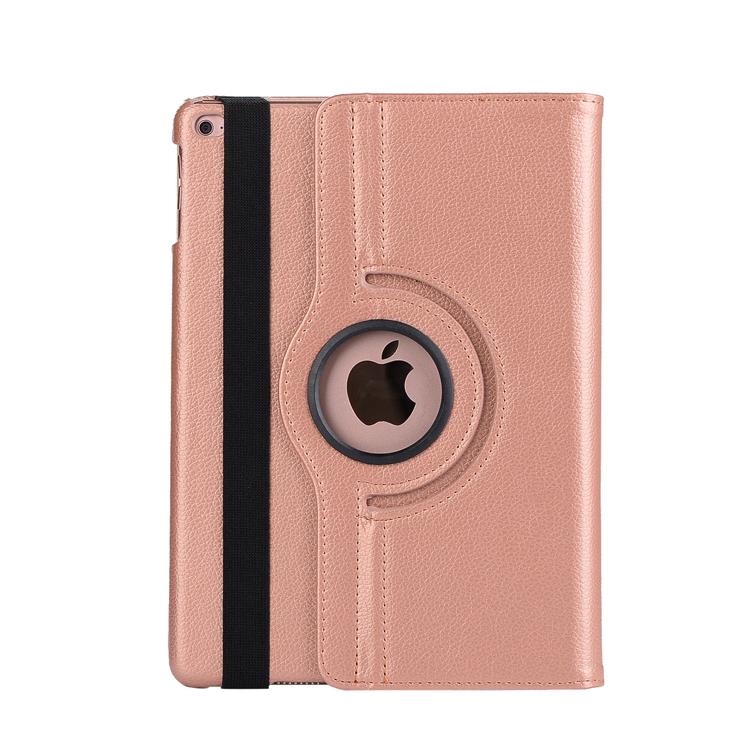For iPad 9.7 (2018) / 9.7 (2017) Litchi Grain 360 Degree Rotary Stand Smart Leather Tablet Case