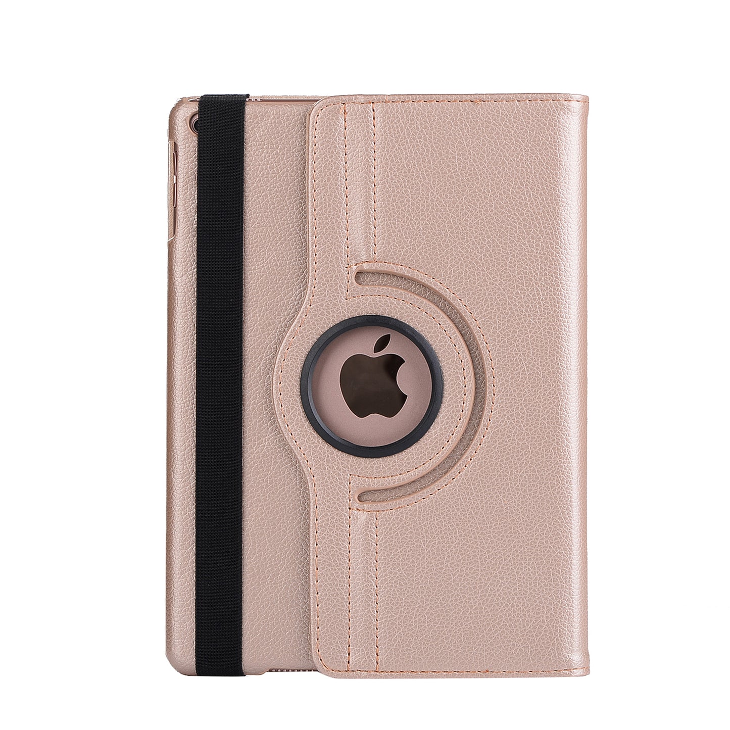 For iPad 9.7 (2018) / 9.7 (2017) Litchi Grain 360 Degree Rotary Stand Smart Leather Tablet Case