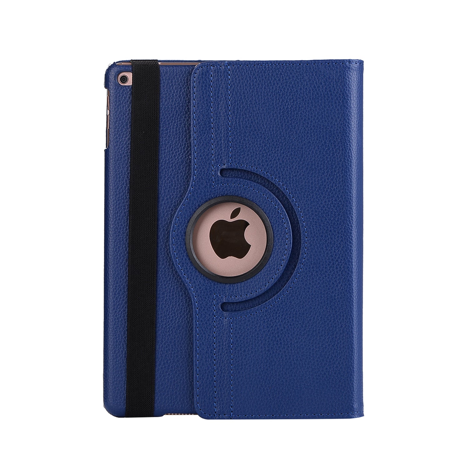 For iPad 9.7 (2018) / 9.7 (2017) Litchi Grain 360 Degree Rotary Stand Smart Leather Tablet Case