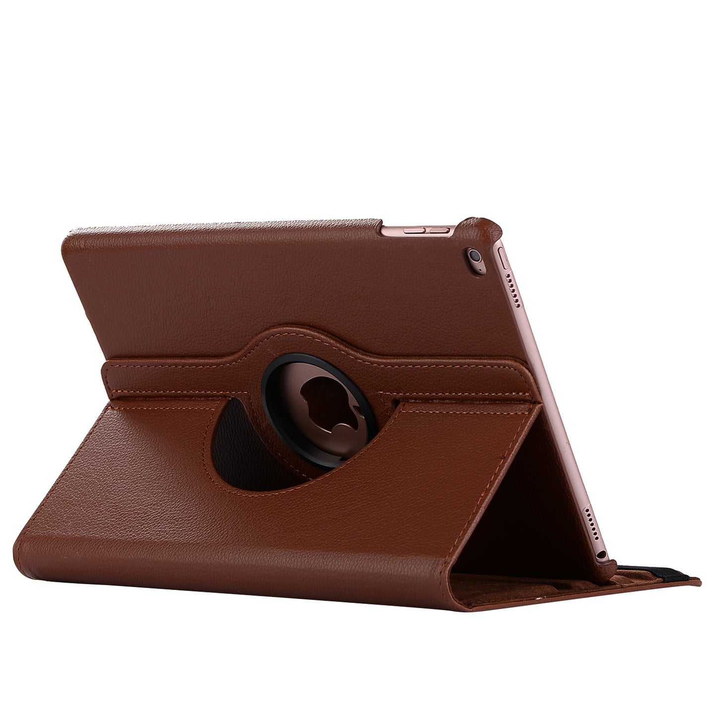 For iPad 9.7 (2018) / 9.7 (2017) Litchi Grain 360 Degree Rotary Stand Smart Leather Tablet Case