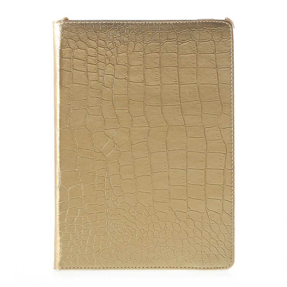 For iPad 9.7 (2018) / 9.7 (2017) Leather Flip Protective Case with 360 Degree Rotary Stand