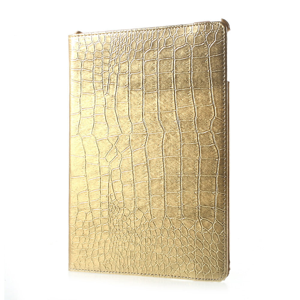 For iPad 9.7 (2018) / 9.7 (2017) Leather Flip Protective Case with 360 Degree Rotary Stand