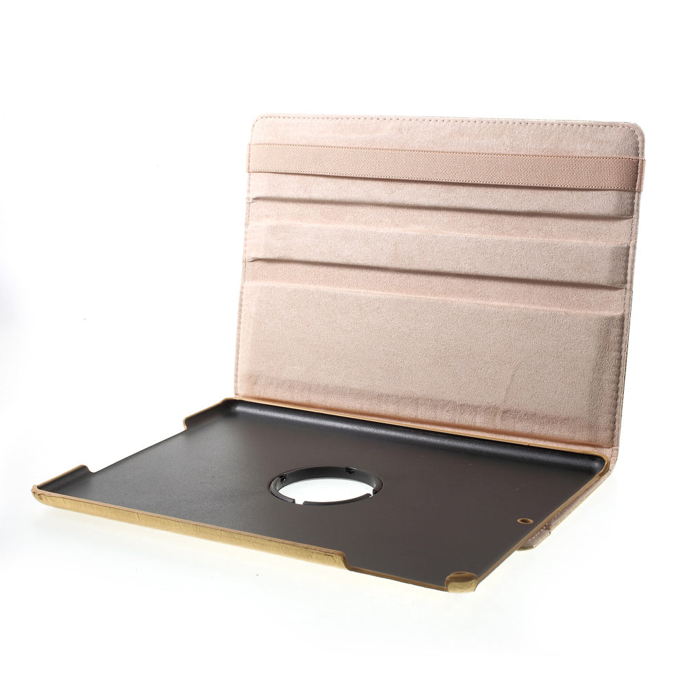 For iPad 9.7 (2018) / 9.7 (2017) Leather Flip Protective Case with 360 Degree Rotary Stand