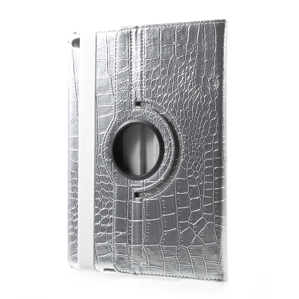 For iPad 9.7 (2018) / 9.7 (2017) Leather Flip Protective Case with 360 Degree Rotary Stand